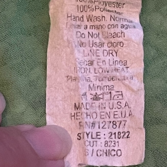 Green Sheer Top Cut-Out Back - Picture 8 of 9